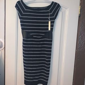 Black and Grey Seamless Dress